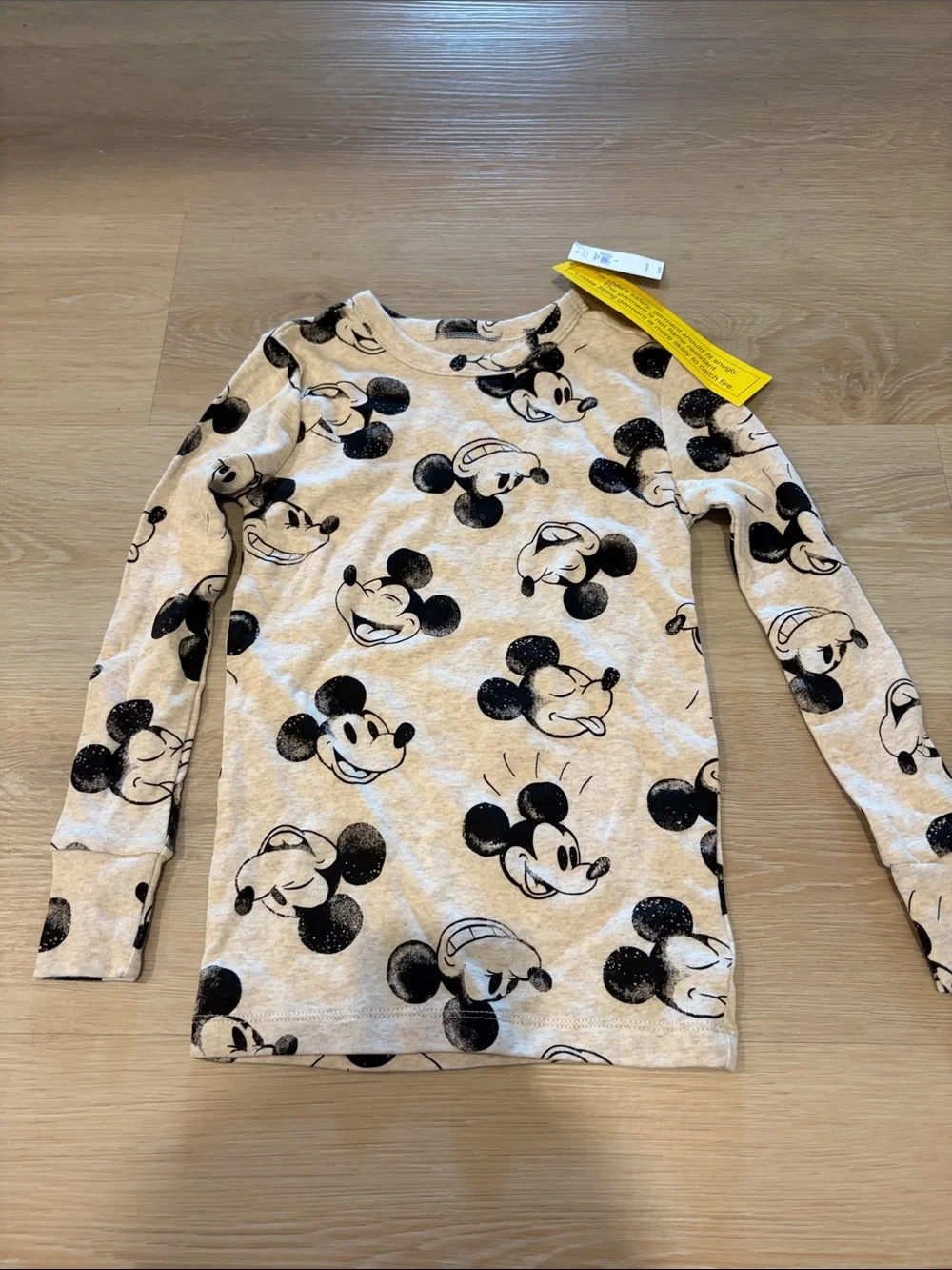 GAP Beige Mickey Mouse Kids Pajama Set
